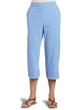 Alfred Dunner Womens Embroidered Capri