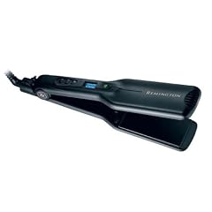 Remington S1032 sleek & curl - glatt & lockig breiter Haarglätter Teflon® /Keramik/Turmalin, digitale, regulierbare Temperaturanzeige