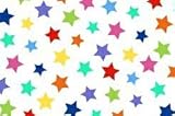 SheetWorld Fitted Pack N Play (Graco Square Playard) Sheet - Primary Colorful Stars On White Woven - Made In USA