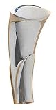 100 x 46mm Metal Hook - Brushed Nickel