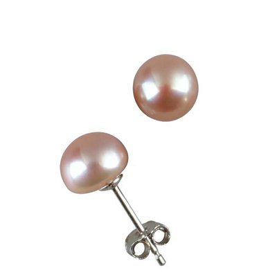 Lavender 5.5-6mm AAAA Cultured Earrings (LS1B)