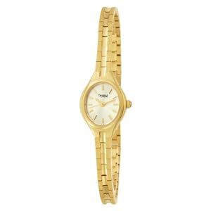 Caravelle by Bulova Ladies 48J51 Bracelet Gilt Dial Watch