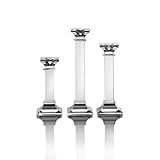 Mikasa Celebrations Classic 9-1/4-Inch,7-1/2-Inch, 6-Inch Candlesticks Set of 3 Mikasa Celebrations Classic 9-1/4-Inch,7-1/2-Inch, 6-Inch Candlesticks Set of 3