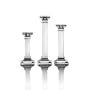 Mikasa Celebrations Classic 9-1/4-Inch,7-1/2-Inch, 6-Inch Candlesticks Set of 3