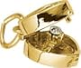Rembrandt Charms Ring Box Charm, 14K Yellow Gold