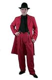 COSTUME Zoot Suit in Black/Red or Red/Black (as shown) - HAT, Shirt and Tie not included