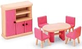 Pintoy Dolls House Wooden Accessory set - Dining Room