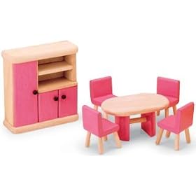 Pintoy Dolls House Wooden Accessory set - Dining Room