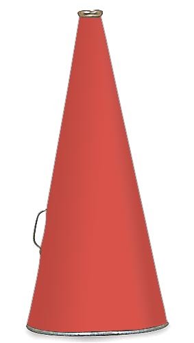 Megaphone 15 in. Orange