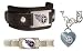 Tennessee Titans ProStarter/Leather Cuff /Heart Charm Chain Bracelet Package