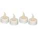 Battery Operated Tea Light Candles 4/Pk (novelty candle) [ideal for chirstmas, wedding, anniversary, birthday or any occasion)