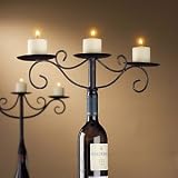 Antiqued Wine Bottle Candelabra by The Wine Enthusiast