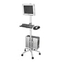 Aluminum Mobile Computing Workstation Cart