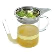 GLASS GRAVY SPRTR W/STRNR-4 CUP