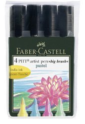 Childrens Toyshop  Toys : Pitt Artist's Big Brush 4pc Pen Set Pastels - New