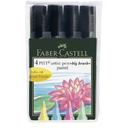 Pitt Artist's Big Brush 4pc Pen Set Pastels - New