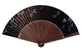 高級絵付扇子（紳士用/7.5寸/35間・手貼）収納用文化箱付き/No510-No513