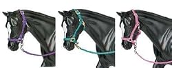 Nylon Halter with Lead Rope, Three Colors