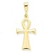 14k Gold Egyptian Ankh Cross Pendant