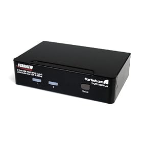 StarTech.com 2 Port USB HDMI KVM Switch with Audio and USB 2.0 Hub