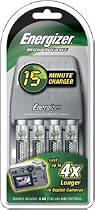 Energizer&reg; 15-Minute AA and AAA Charger with Car Adapter.