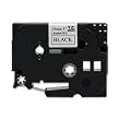 Brother International Corp. BRTTZE251 Lettering Tape- 1in. Size- Black-White