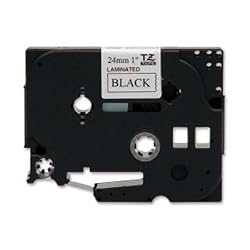 Brother International Corp. BRTTZE251 Lettering Tape- 1in. Size- Black-White