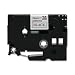 Brother International Corp. BRTTZE251 Lettering Tape- 1in. Size- Black-White