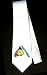 Party Decoration Necktie with butterfly, insect, yellow, pale, clouded
