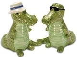 Alligator Croc Salt & Pepper Shaker S/P Set