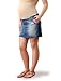 Designer Skirts | Cool Skirts | Fabric Skirts | Cute Skirts - A Pea in the Pod Collection: Joe's Jeans Secret Fit Belly(tm) Knee Length Distressed Fabric Stretch Fabric Maternity Skirt