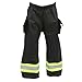Firefighter Toddler Child Turnout Pants Only (One Pair) (3T, Black/Yellow)