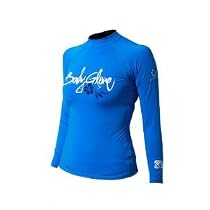 Body Glove Womens Long Arm Lycra Rash Guard Shirt (Bonnie Blue,X-Large)