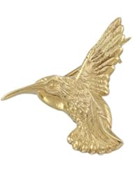 CleverEves 14K Yellow Gold 19.00X21.00 mm Hummingbird Brooch