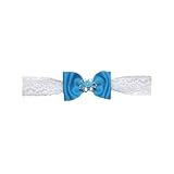 Lace Headband W/Bead Daisy Bow