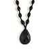 Lola Rose Black Agate Faceted Peardrop Necklace