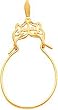 14K Gold Fancy Charm Holder
