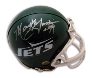 Mark Gastineau Signed Jets Mini Helmet