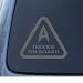 Search : TREKKIE ON BOARD - Star Trek - Car, Truck, Notebook, Vinyl Decal Sticker #1109 | Vinyl Color: Silver