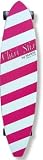 Professional Striped Longboard Skateboard - Red/White