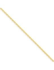 14k 1.65mm Solid D/C Cable Chain, Size 9