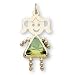 14K Yellow Gold Moms Kids August Birthstone Girl