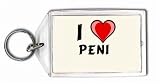 I Love Peni Keychain
