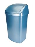 Search : Aquatic Metallic Swing Lid Wastebasket, 13 Gallon (RUB4A1200AQUAM)