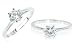 Round Cut white Cz Solitaire Ring Sterling Silver Sz 9