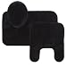 Essence 3-pc. Bath Rug Set - Black
