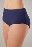 31RECnMhi L. SL160  Avenue Plus Size Blue Cotton Brief Panty