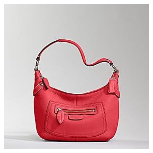 NEW AUTHENTIC COACH PENELOPE LEATHER SMALL HOBO 13327 (Coral)