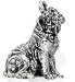 Bulldog Dog - 6 Charms Keychain - Gift for Dog Lover