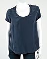 Alicia Navy S/S Pocket Top: S